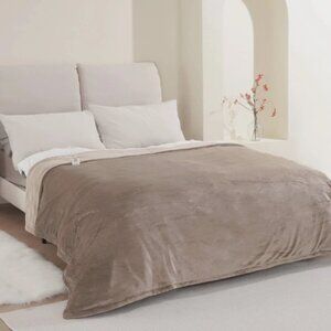 MARNUR ELECTRIC BLANKET 72" x 84" Full Size Heated Blanket 10H Auto-off-Linen